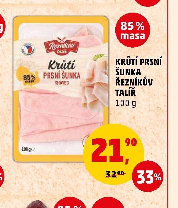 Krůtí prsní šunka Řezníkův talíř