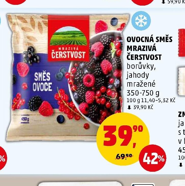 Ovocná směs mražená Čerstvost