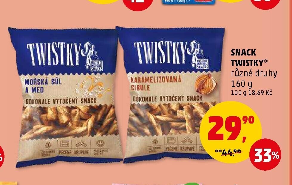 SNACK TWISTKY různé druhy
