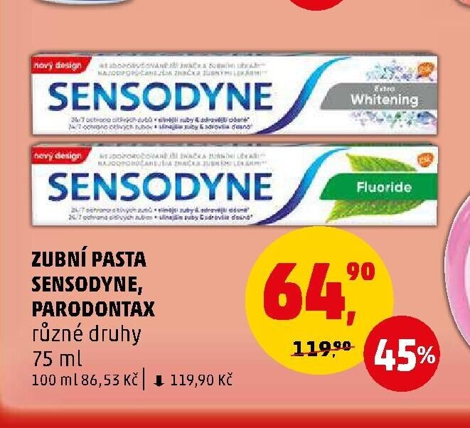 Zubní pasta Sensodyne, Parodontax