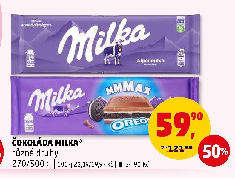 ČOKOLÁDA MILKA*