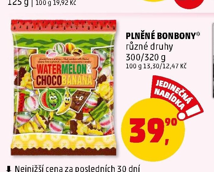 PLNĚNÉ BONBONY*