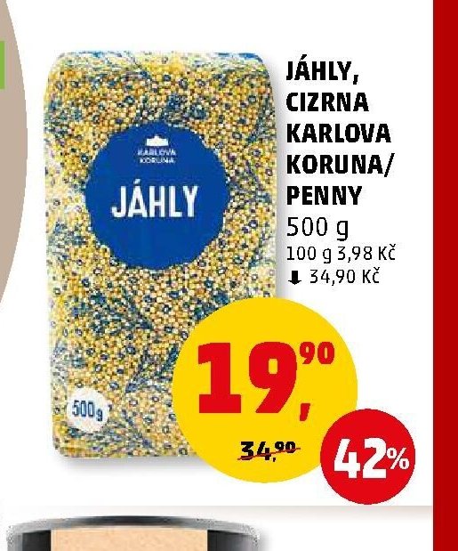 JÁHLY, CIZRNA KARLOVA KORUNA/PENNY 500 g