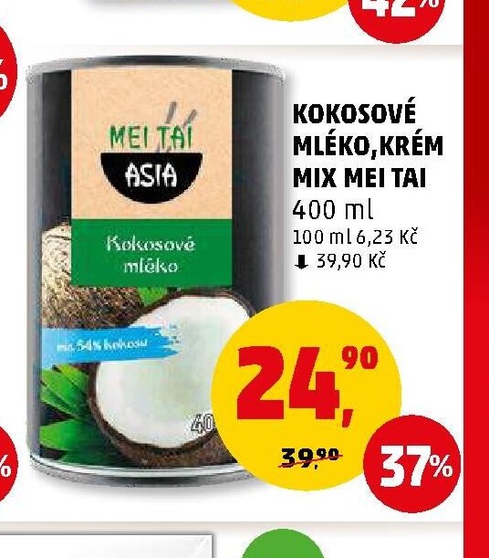 KOKOSOVÉ MLÉKO, KRÉM MIX MEI TAI 400 ml