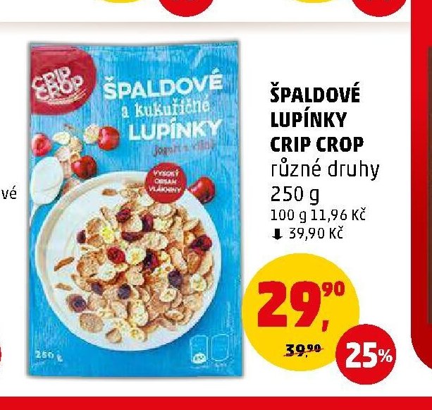 ŠPALDOVÉ LUPÍNKY CRIP CROP různé druhy 250 g