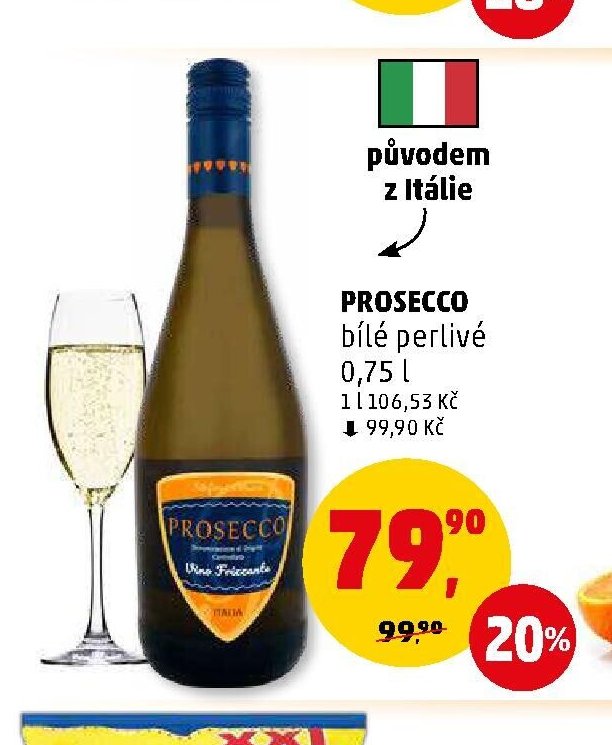 Prosecco bílé perlivé 0,75 l