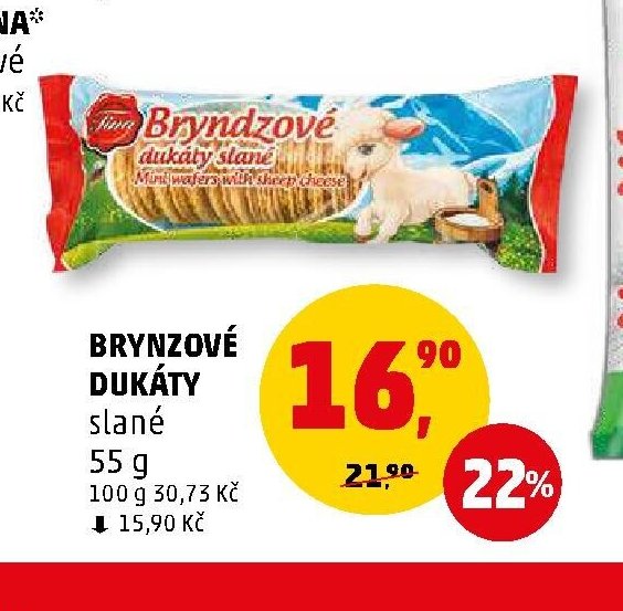Brynzové dukáty slané 55 g