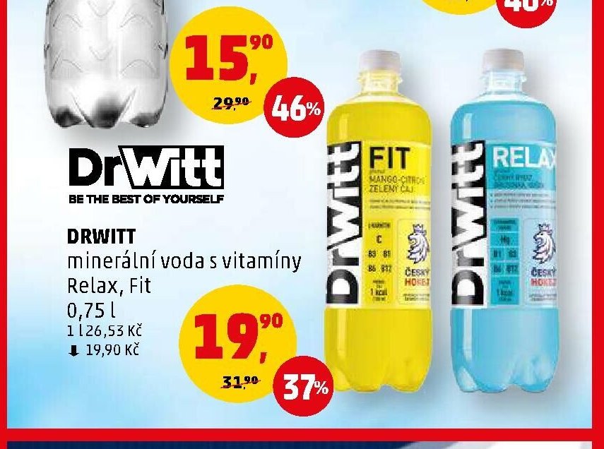 DRWITT minerální voda s vitamíny