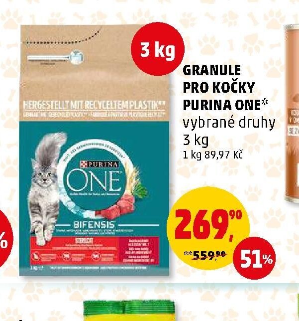 GRANULE PRO KOČKY PURINA ONE