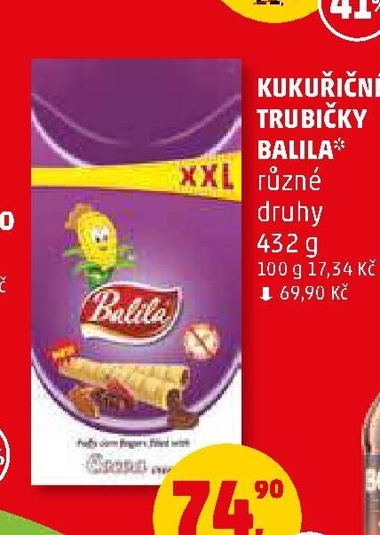 Kukuřičné trubičky Balila