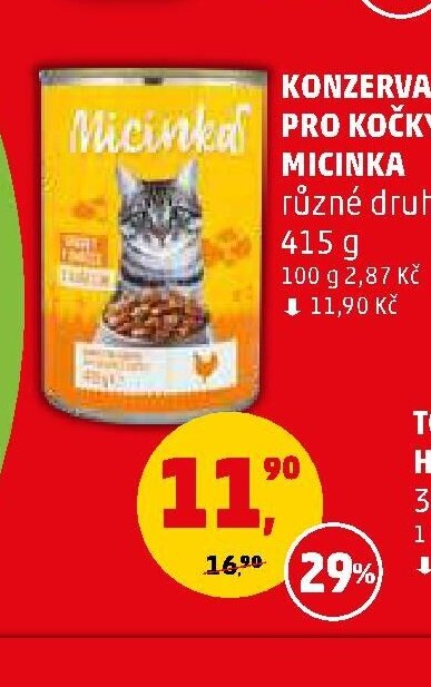 Konzerva pro kočky Micinka