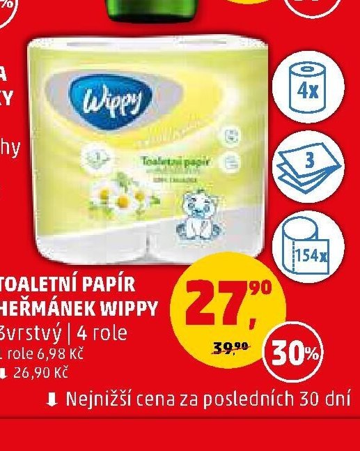 Toaletní papír Heřmánek Wippy