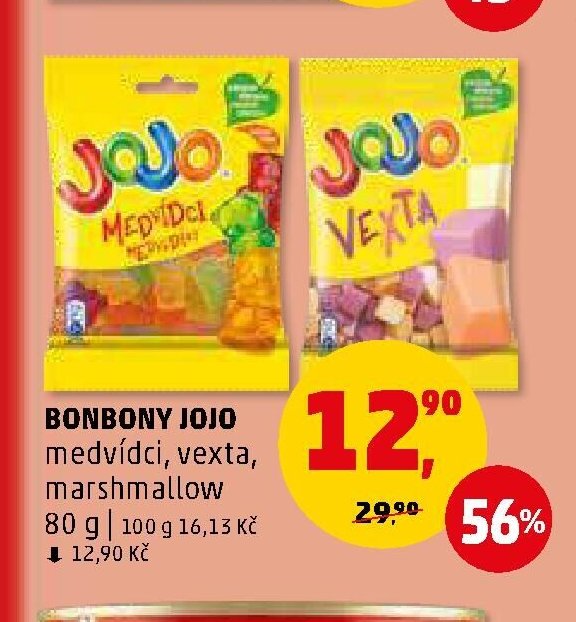 Bonbony JoJo medvídci, vexta, marshmallow 80 g