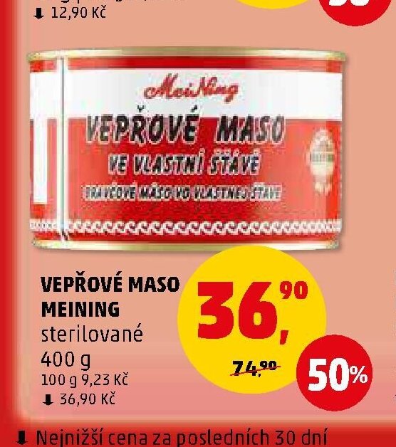 Vepřové maso Meining sterilované 400 g
