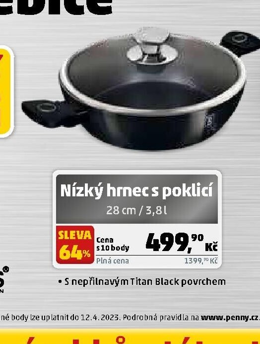 Nízký hrnec s poklicí 28 cm / 3,8l