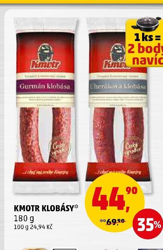 KMOTR KLOBÁSY 180 g