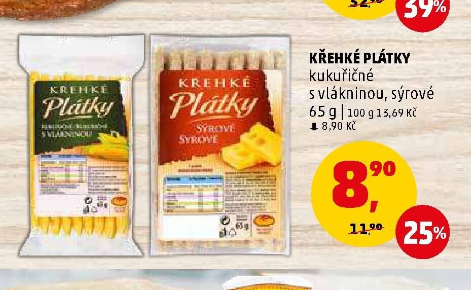 Křehké plátky kukuřičné s vlákninou, sýrové