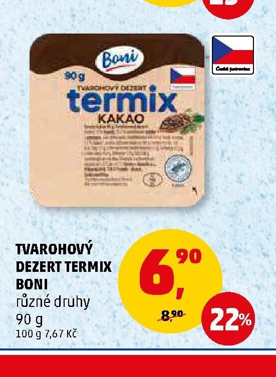 TVAROHOVÝ DEZERT TERMIX BONI