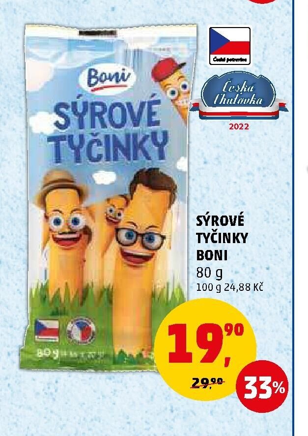 Sýrové tyčinky Boni