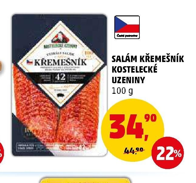 SALÁM KŘEMEŠNÍK KOSTELECKÉ UZENINY