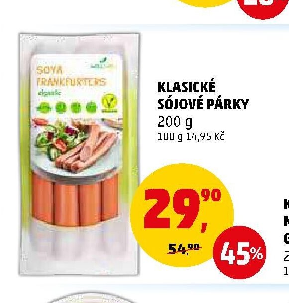 KLASICKÉ SÓJOVÉ PÁRKY