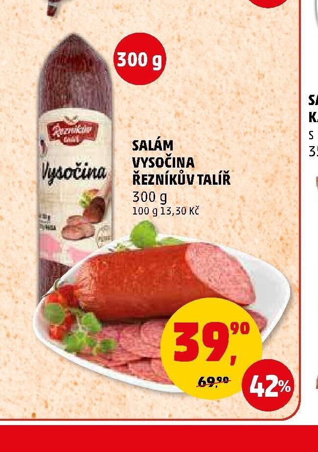 SALÁM VYSOČINA ŘEZNÍKŮV TALÍŘ