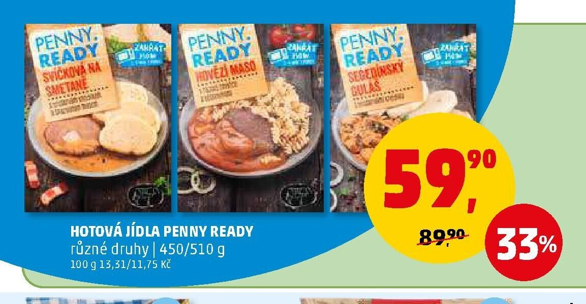 Hotová jídla Penny Ready