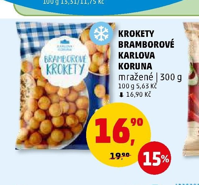 Krokety bramborové Karlova Koruna