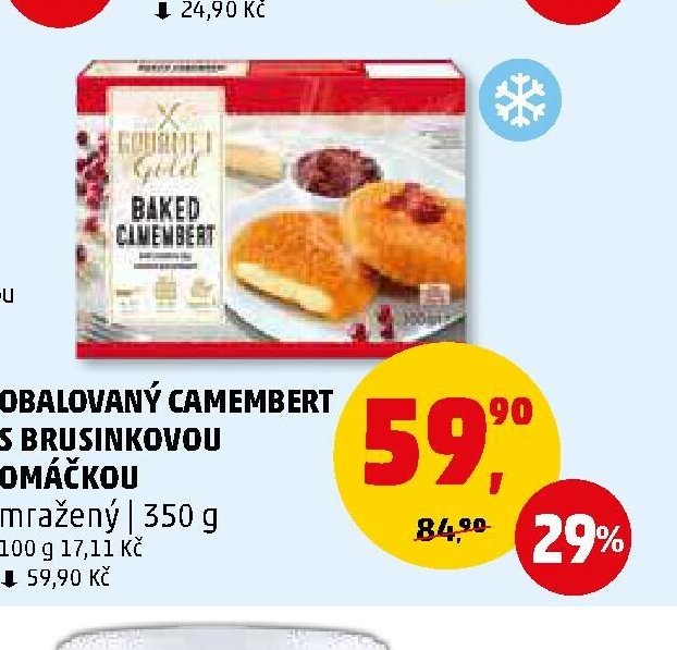 Obalovaný camembert s brusinkovou omáčkou