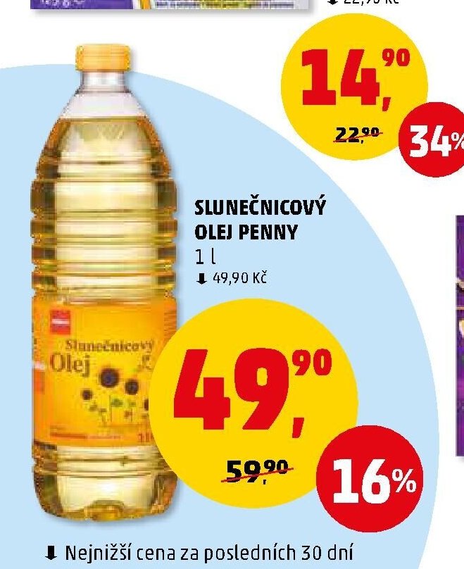 Slunečnicový olej Penny