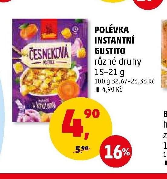 Polévka instantní Gustito