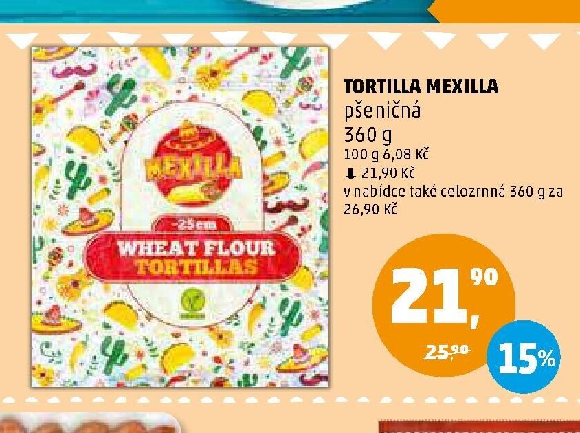 TORTILLA MEXILLA pšeničná