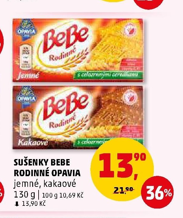 Sušenky Bebe Rodinné Opavia