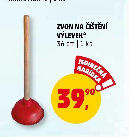 Zvon na čištění výlevek