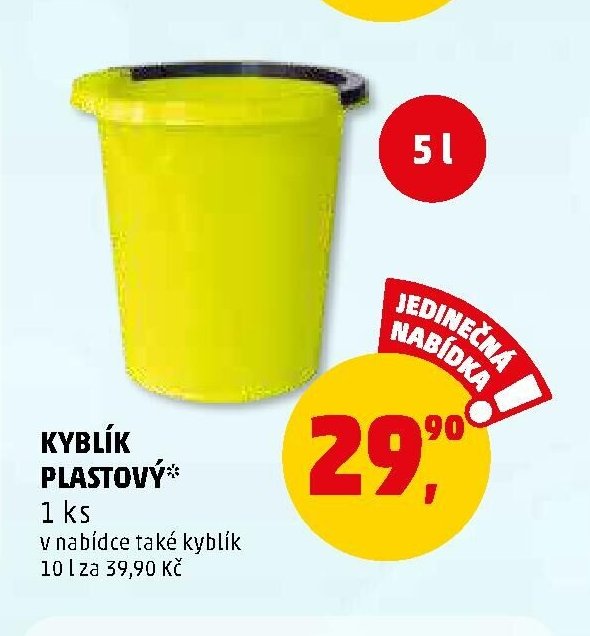 Kyblík plastový