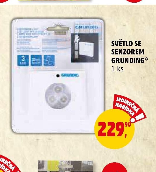 SVĚTLO SE SENZOREM GRUNDING*