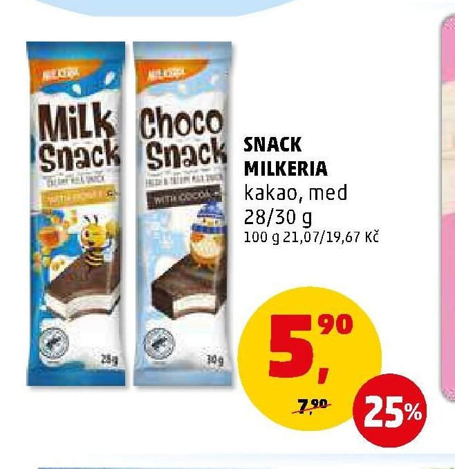 Snack Milkeria kakao, med