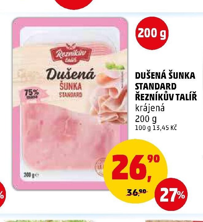 Dušená šunka standard Řezníkův talíř