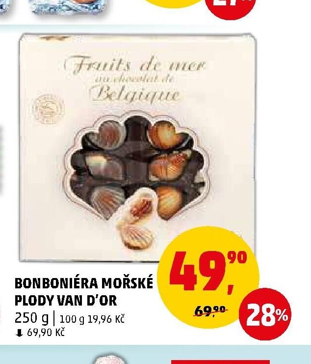 BONBONIÉRA MOŘSKÉ PLODY VAN D'OR