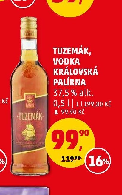 TUZEMÁK, VODKA KRÁLOVSKÁ PALÍRNA