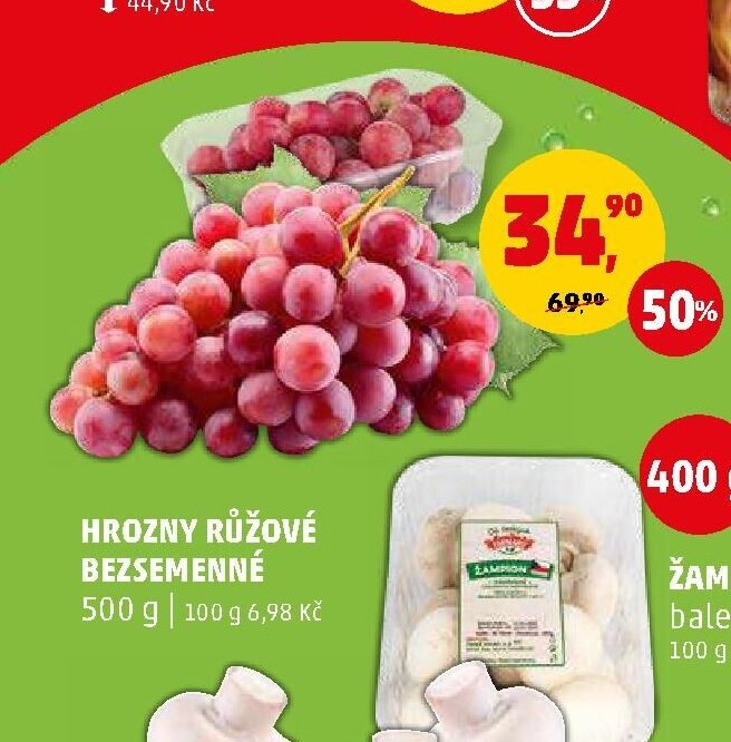 HROZNY RŮŽOVÉ BEZSEMENNÉ