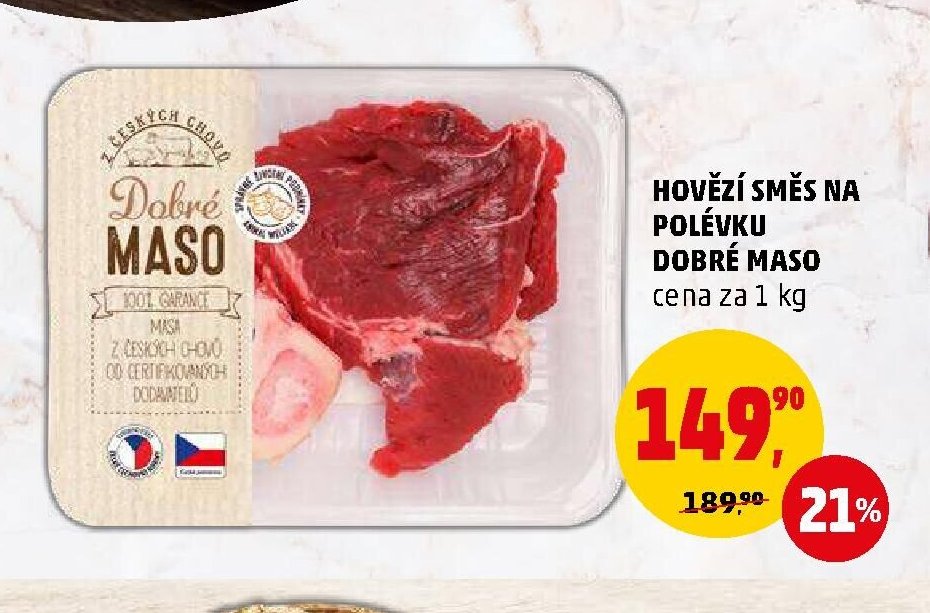 Hovězí směs na polévku Dobré maso