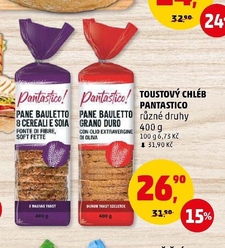 Toustový chléb Pantastico