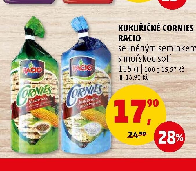 Kukuřičné cornies Racio