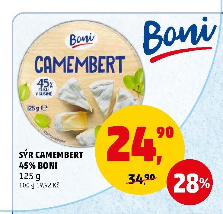 SÝR CAMEMBERT 45% BONI