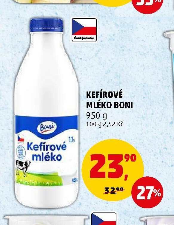 KEFÍROVÉ MLÉKO BONI