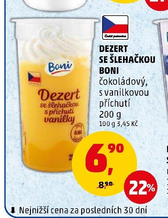 DEZERT SE ŠLEHAČKOU BONI