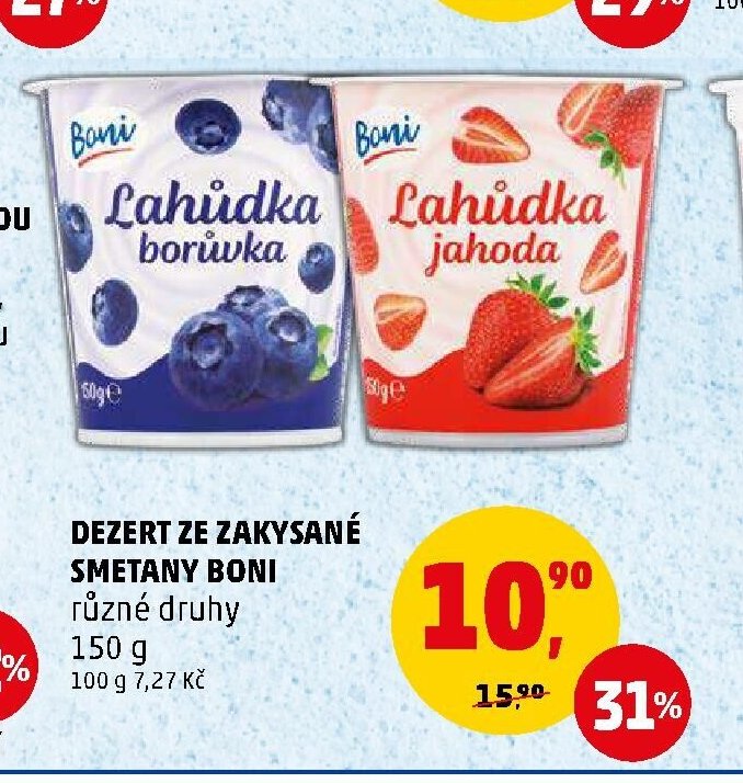 DEZERT ZE ZAKYSANÉ SMETANY BONI