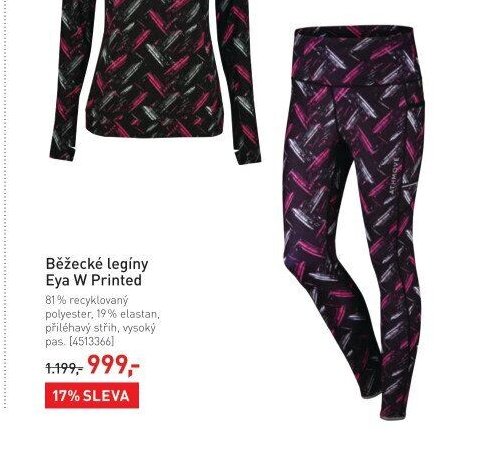 Běžecké legíny Eya W Printed