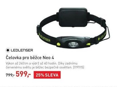 LEDLENSER Čelovka pro běžce Neo 4